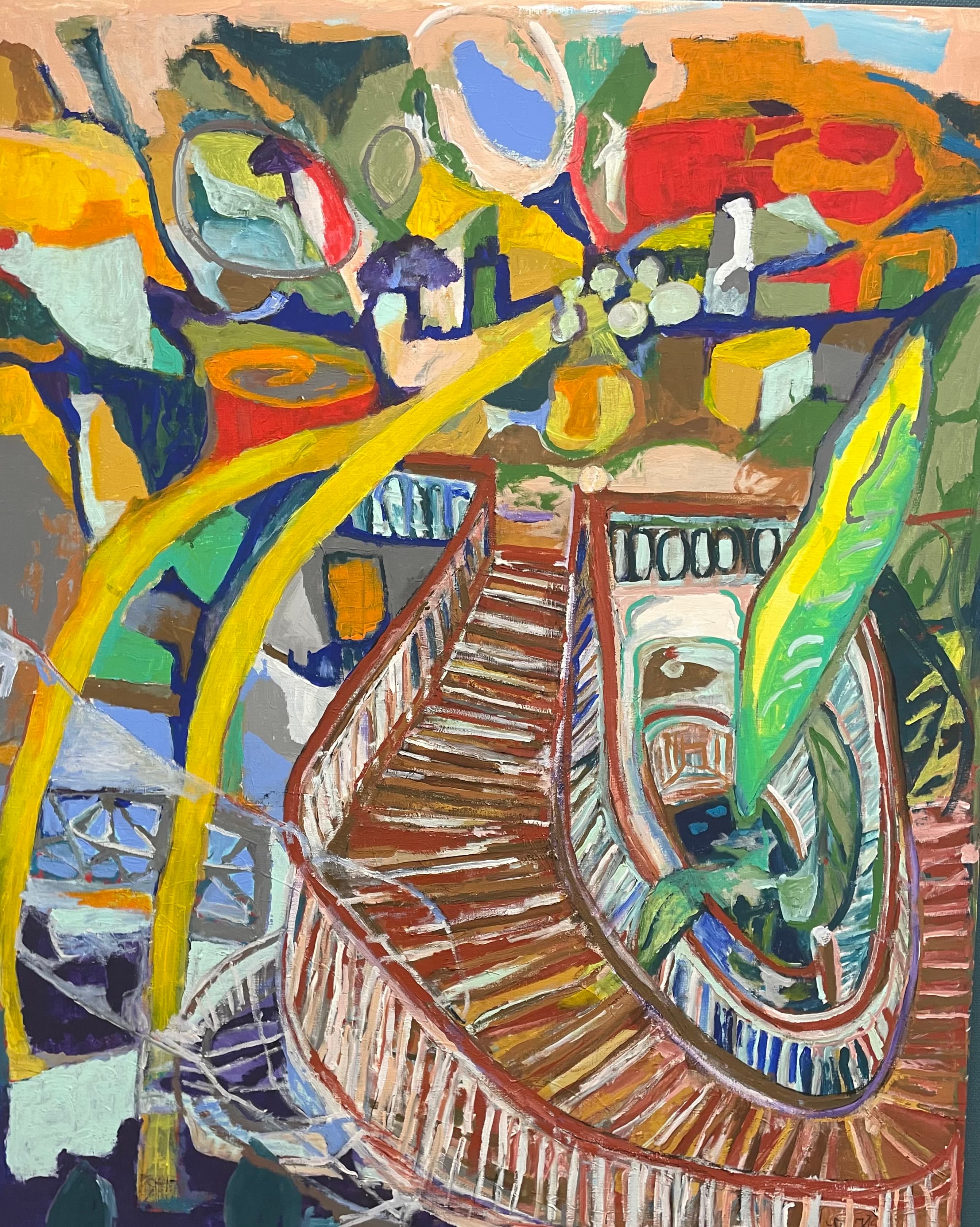 Måleri på duk, 173x142 cm